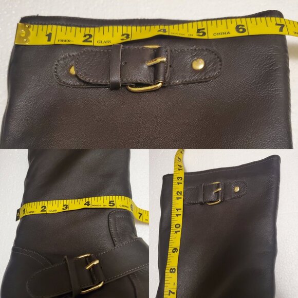 Colin Stuart Dark Brown Heeled Boots - Picture 13 of 15